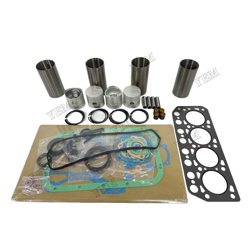 YEM Parts 4PCS Overhaul Kit With Gasket Set For Mitsubishi K4D Engine Filter Asphalt Paver For Mitsubishi