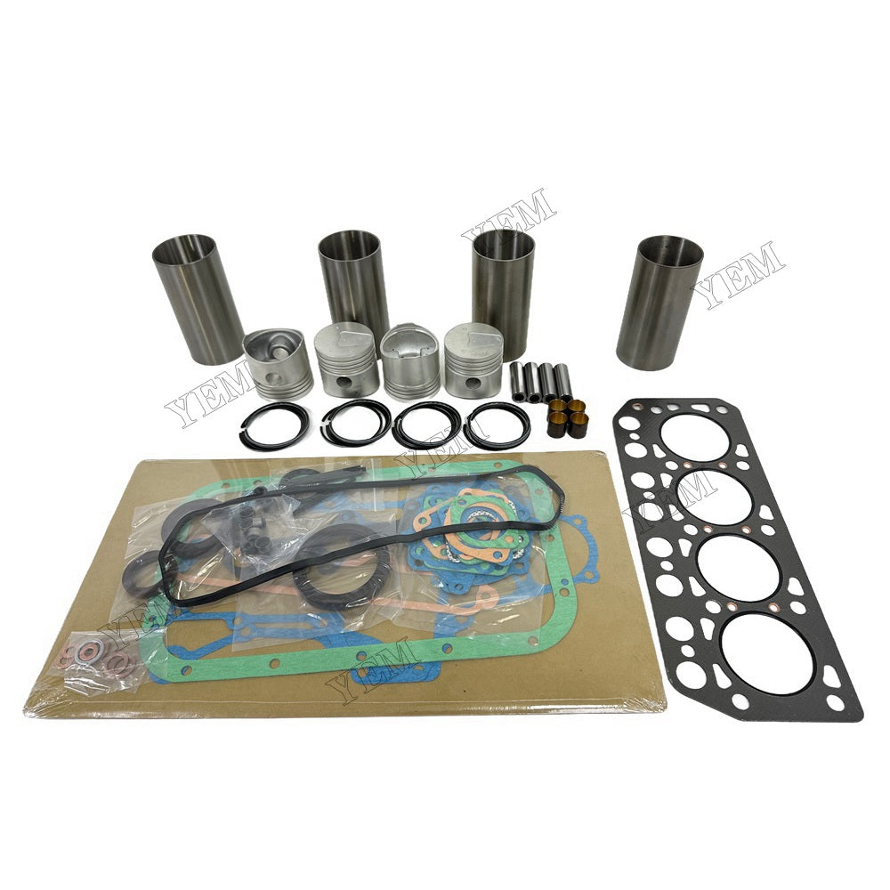 YEM Parts 4PCS Overhaul Kit With Gasket Set For Mitsubishi K4D Engine Filter Asphalt Paver For Mitsubishi