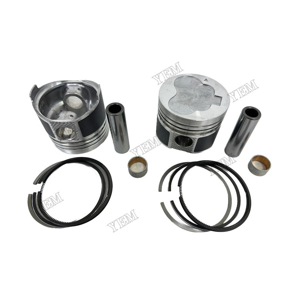 YEM Parts 2PCS For Mitsubishi Piston and Ring set L2C Engine Spare Parts For Mitsubishi