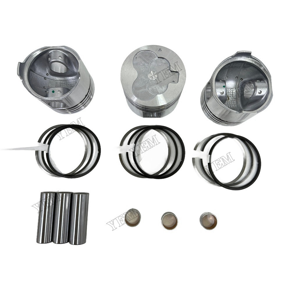 YEM Parts 3PCS For Mitsubishi Piston and Ring set L3E Engine Spare Parts For Mitsubishi