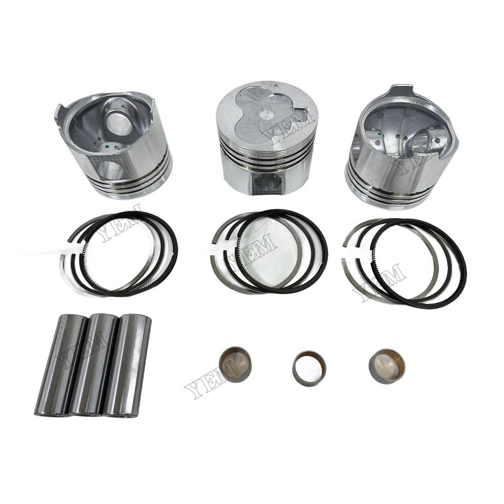 YEM Parts 3PCS For Mitsubishi Piston and Ring set L3E Engine Spare Parts For Mitsubishi