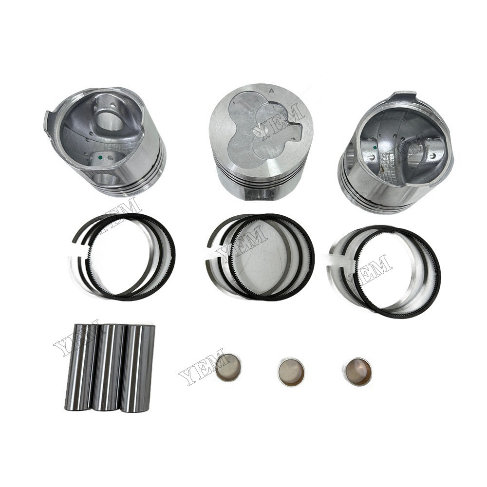 YEM Parts 3PCS For Mitsubishi Piston and Ring set L3E Engine Spare Parts For Mitsubishi