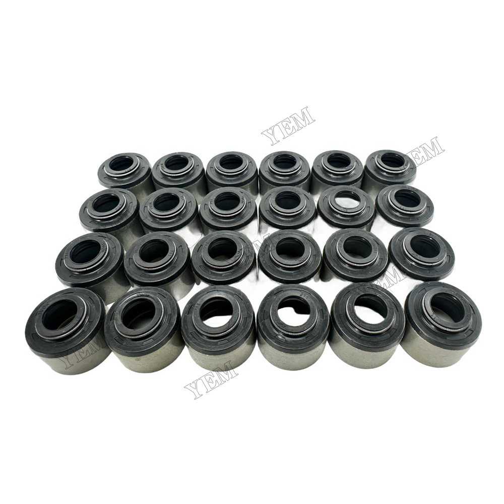YEM Parts 24 PC For Mitsubishi Valve Oil Seal S6N Engine Spare Parts For Mitsubishi