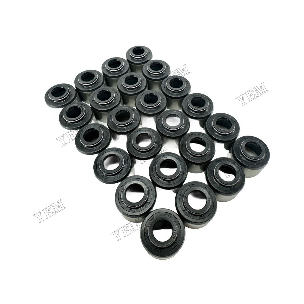 YEM Parts 24 PC For Mitsubishi Valve Oil Seal S6N Engine Spare Parts For Mitsubishi