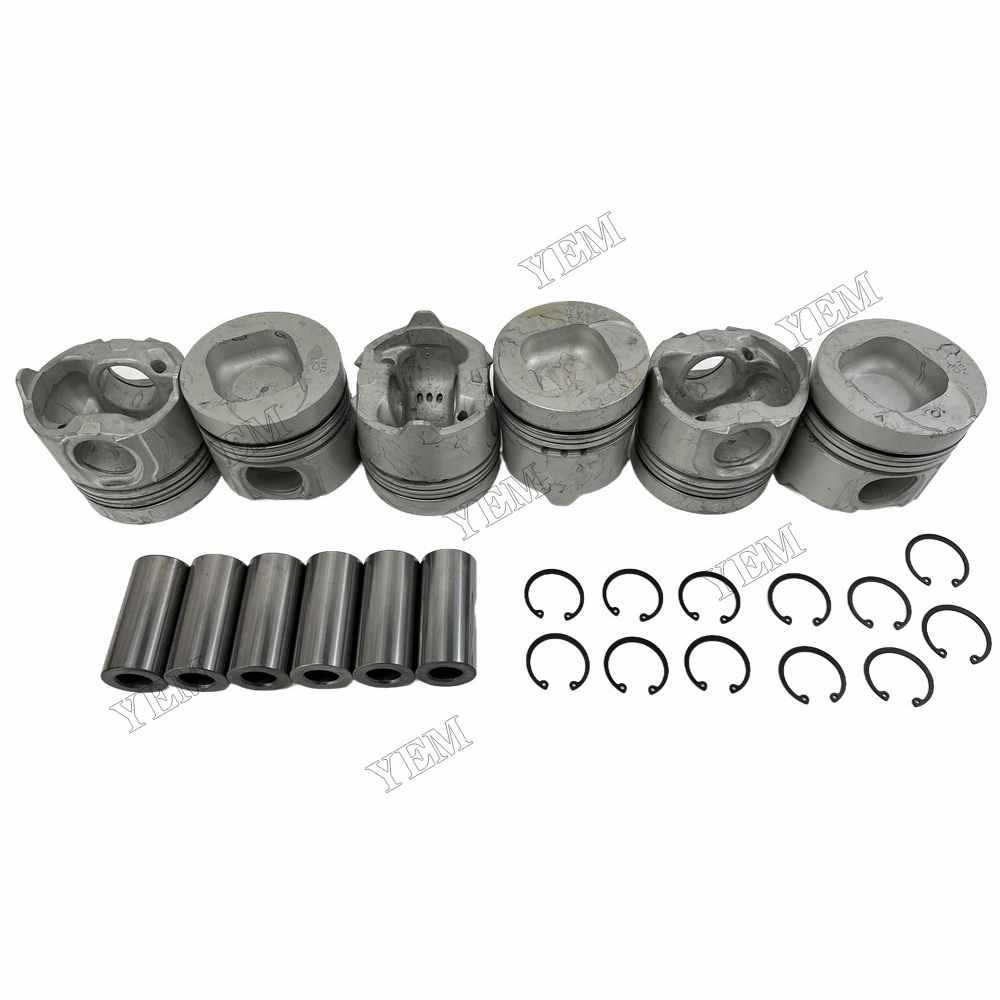YEM Parts For Isuzu Piston + pin clip 6SD1 Engine Spare Parts