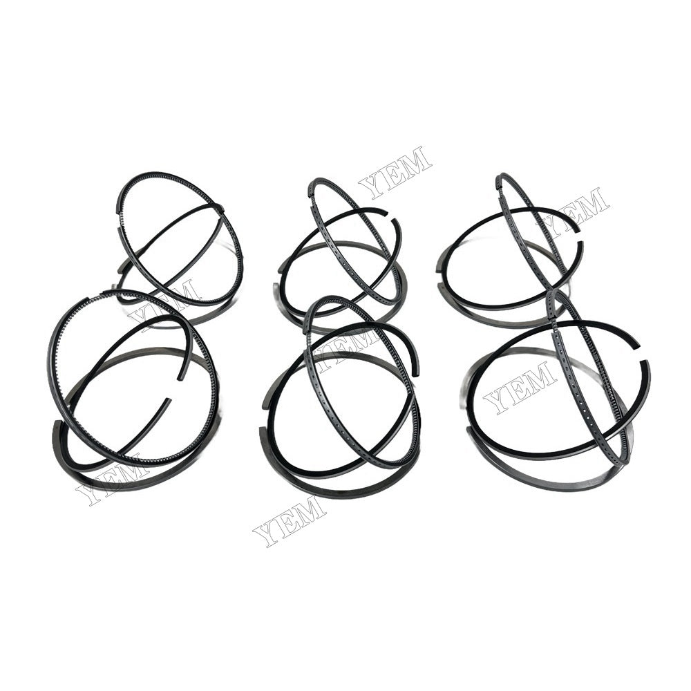 YEM Parts 6PCS For Isuzu Piston Ring STD Size 6SD1 Engine Spare Parts For Isuzu