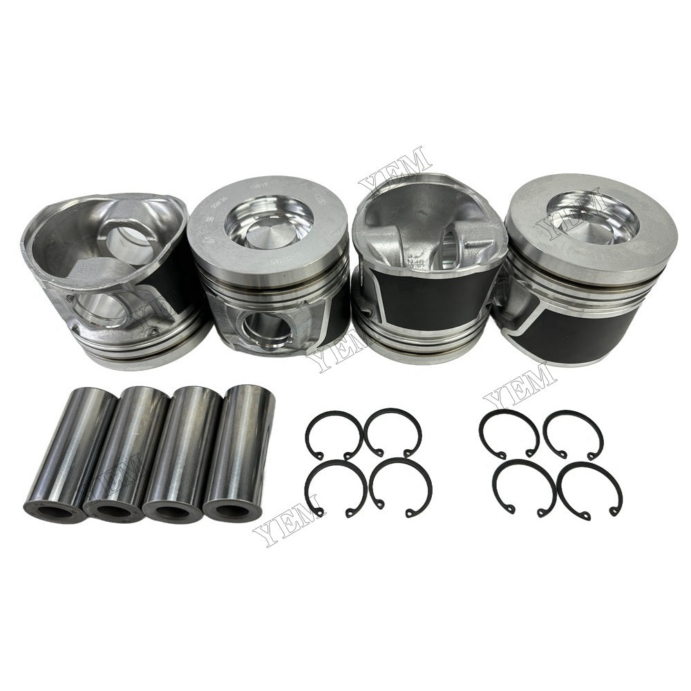 YEM Parts 4PCS Part Number 412523 Piston + pin clip For Deutz TD2011L04 Engine