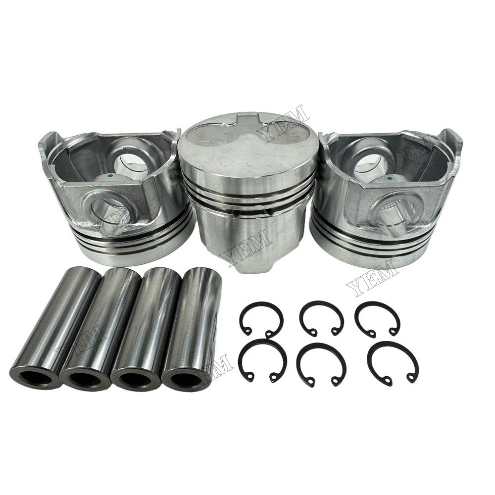 YEM Parts 3PCS For Perkins Piston + pin clip 403D-11 Engine Spare Parts
