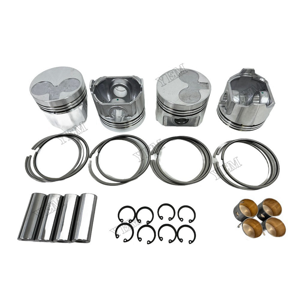 YEM Parts 4PCS For Perkins Piston and Ring set 404C-15 Engine Spare Parts For Perkins