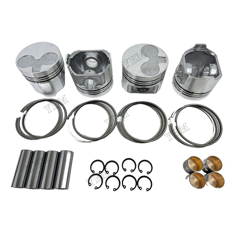YEM Parts 4PCS For Perkins Piston and Ring set 404C-15 Engine Spare Parts For Perkins