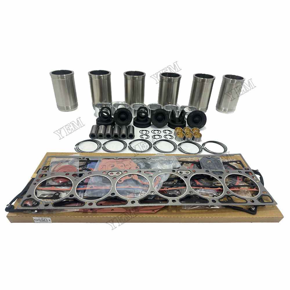 YEM Parts 6 PCS Overhaul Kit With Gasket Set For Cummins M11 Engine O&K RH 23.5 excavator For Cummins