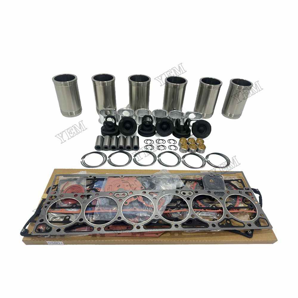 YEM Parts 6 PCS Overhaul Kit With Gasket Set For Cummins M11 Engine O&K RH 23.5 excavator For Cummins