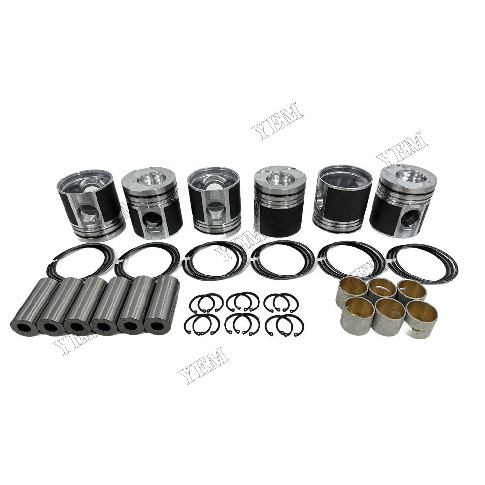 YEM Parts For Doosan Piston and Ring set D1146 Engine Solar 170 W-III excavator