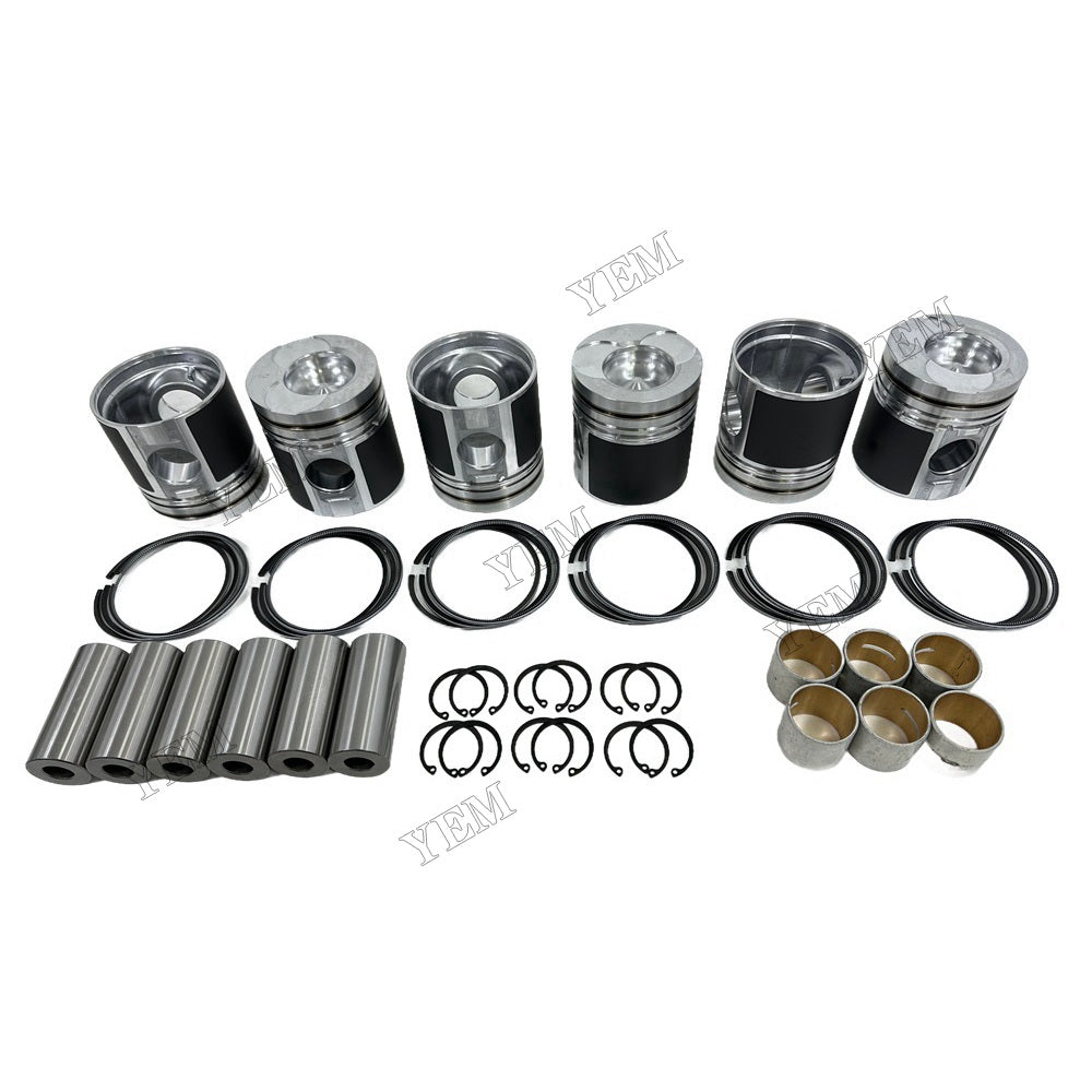 YEM Parts For Doosan Piston and Ring set D1146 Engine Solar 170 W-III excavator