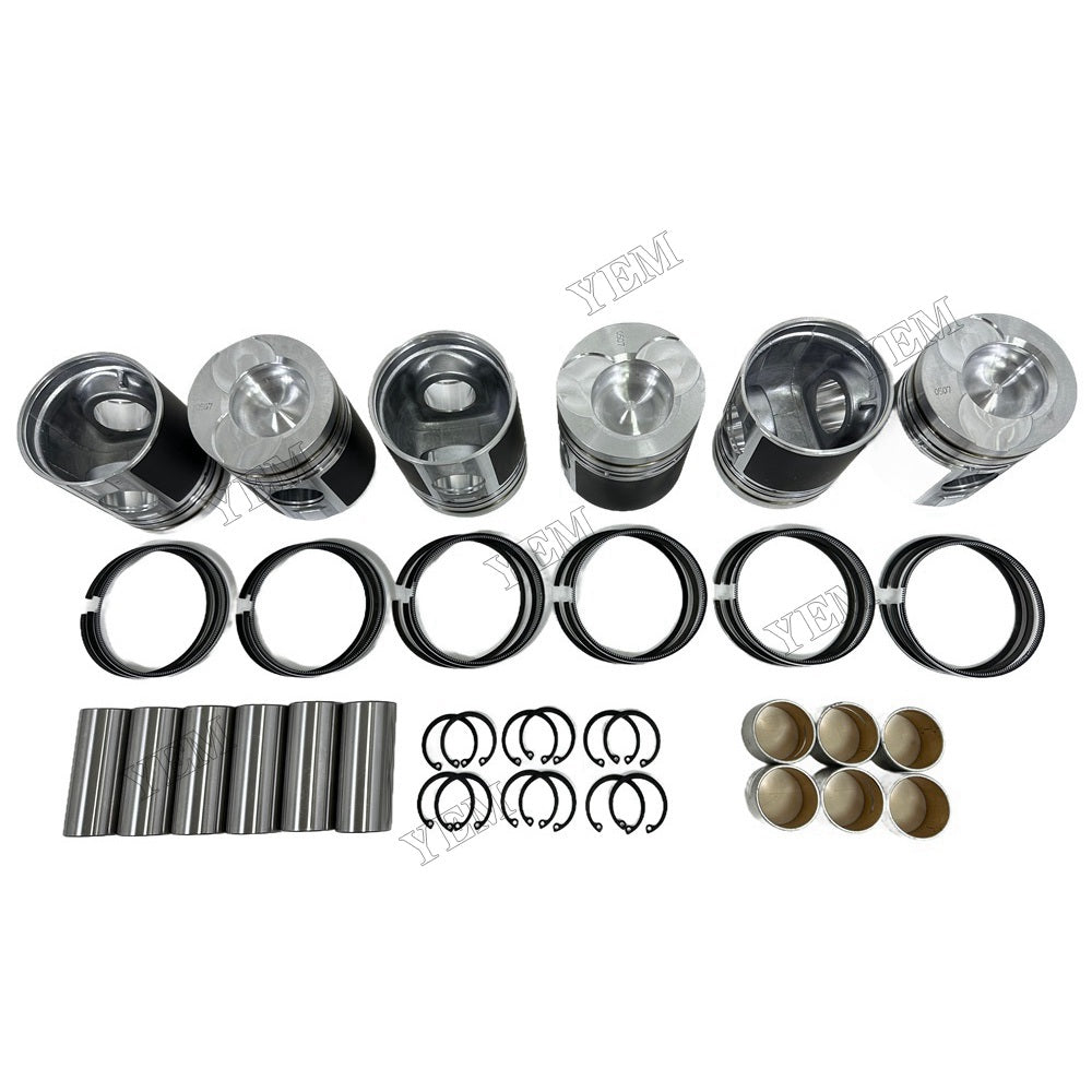 YEM Parts For Doosan Piston and Ring set D1146 Engine Solar 170 W-III excavator