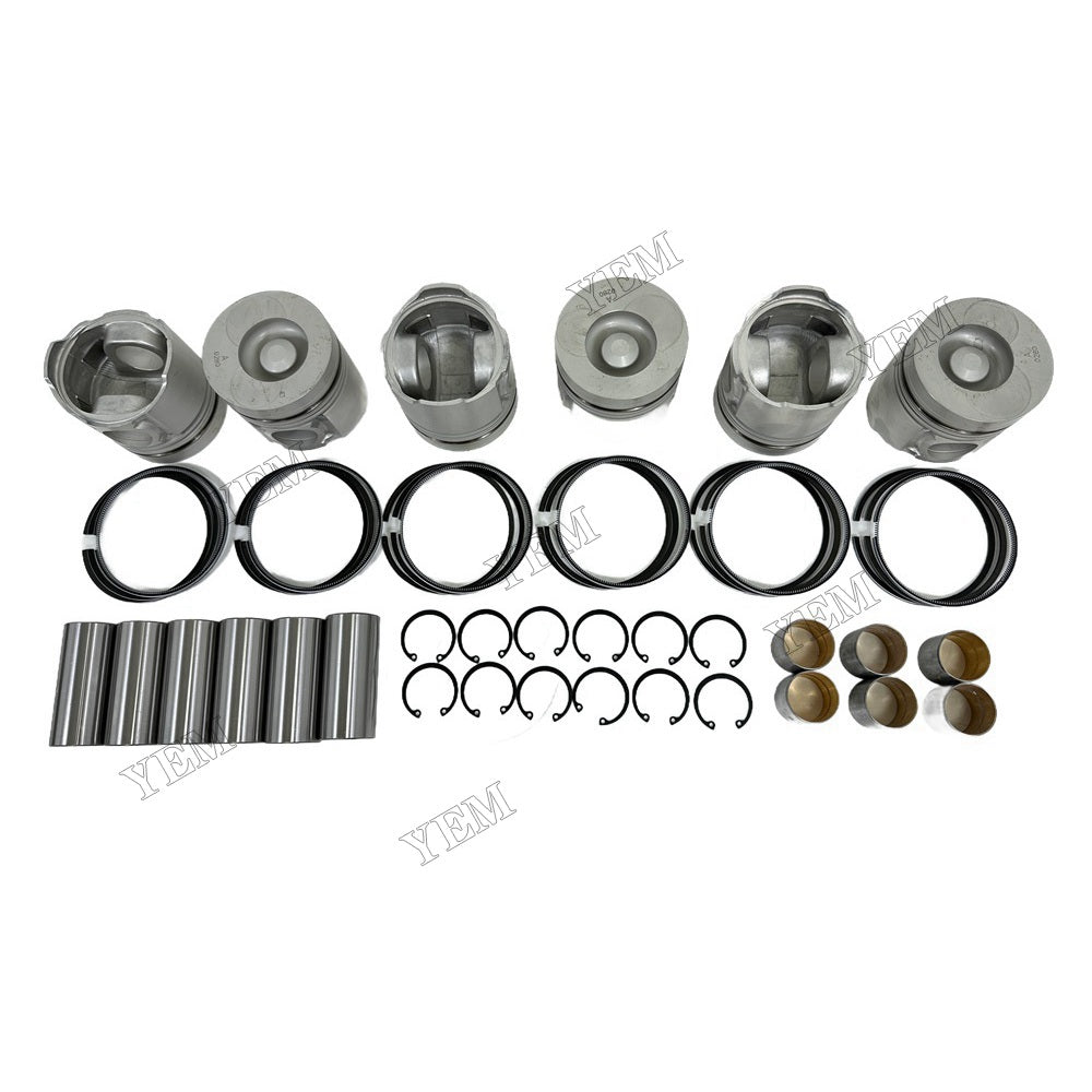 YEM Parts For Doosan Piston and Ring set DB58 Engine Daewoo DH130-2 excavator For Doosan