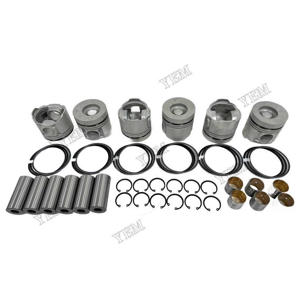 YEM Parts For Doosan Piston and Ring set DB58 Engine Daewoo DH130-2 excavator For Doosan