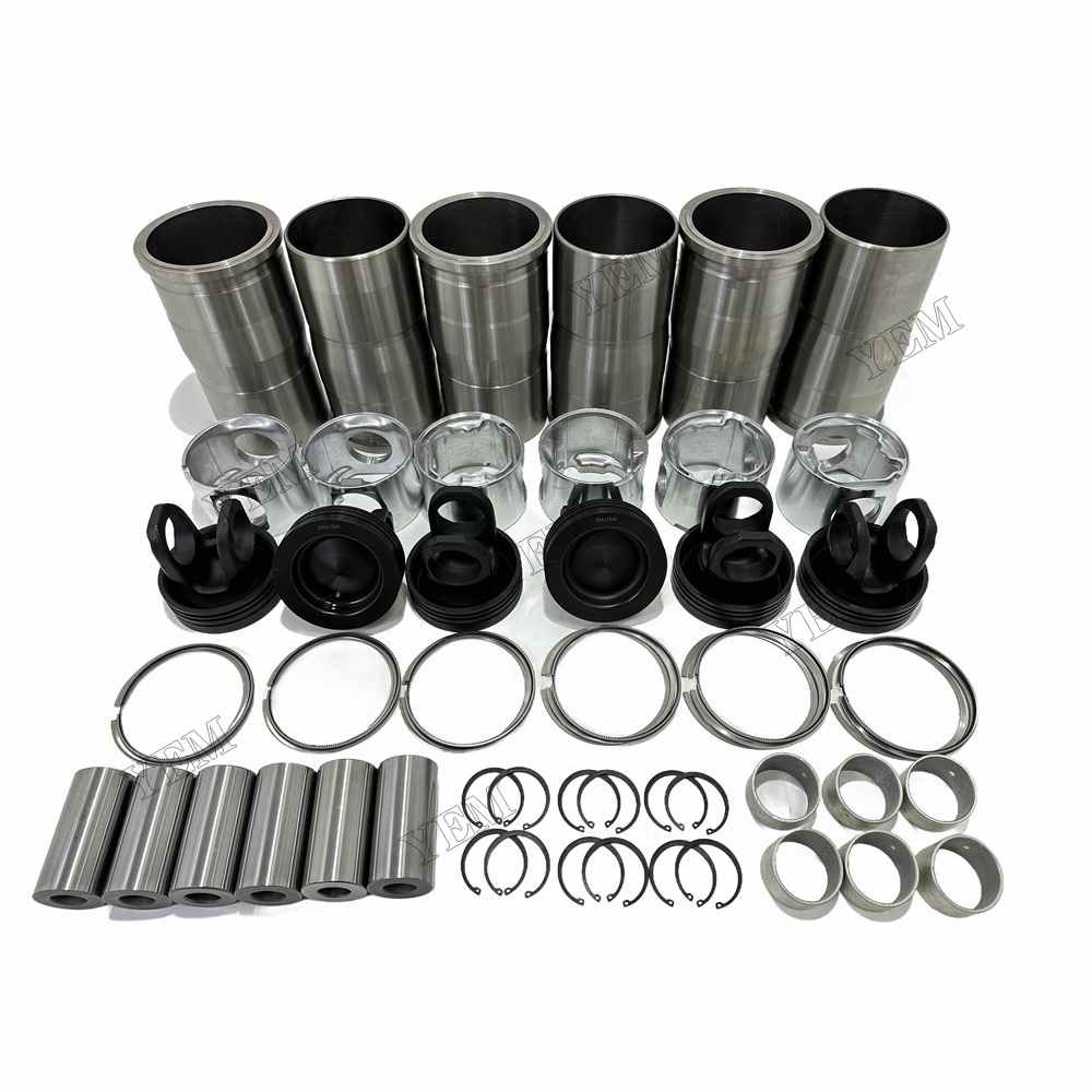 YEM Parts high quality D12D Cylinder Liner Kit For Volvo D12D Truck Excavator Engine For Volvo