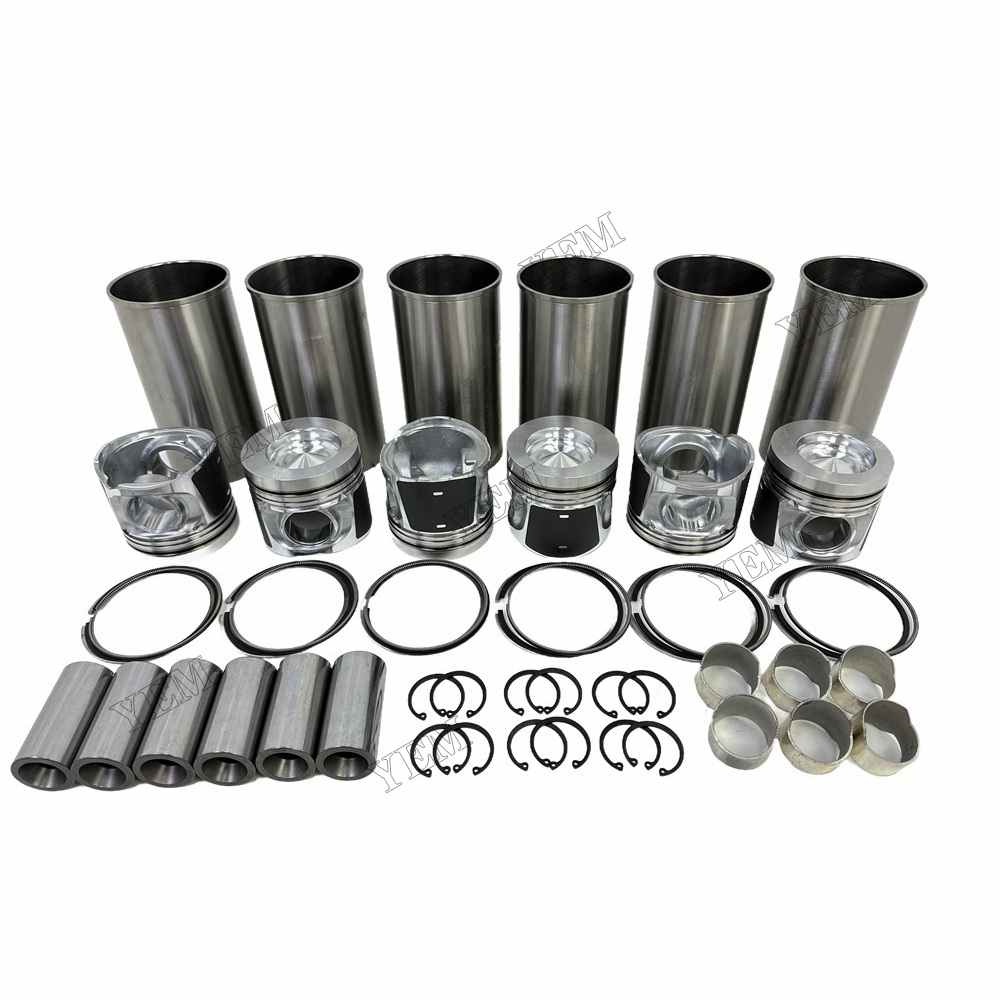 YEM Parts high quality D6E Cylinder Liner Kit For Volvo D6E Truck Excavator Engine