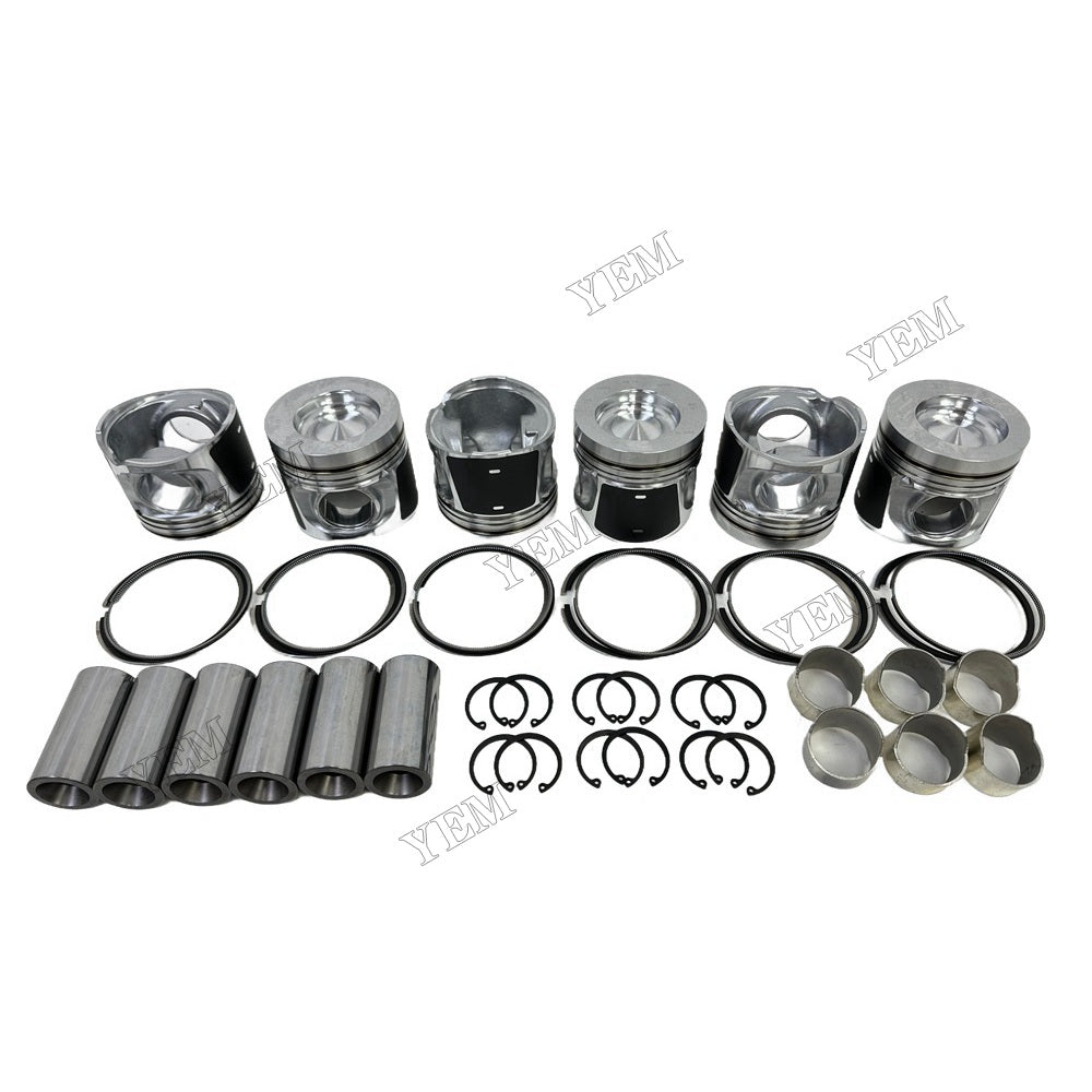 YEM Parts For Volvo Piston and Ring set D6E Engine Spare Parts EW230C excavator