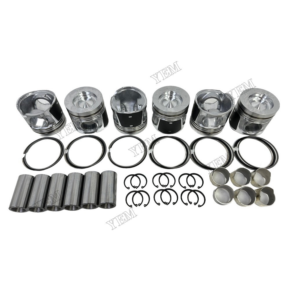 YEM Parts For Volvo Piston and Ring set D6E Engine Spare Parts EW230C excavator