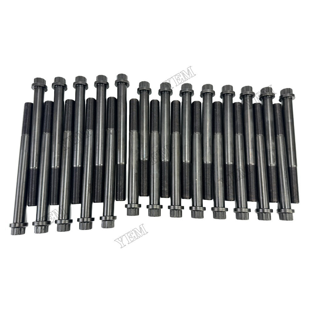 YEM Parts 26 PC For Caterpillar Head Bolt Set C15 Engine Spare Parts For Caterpillar