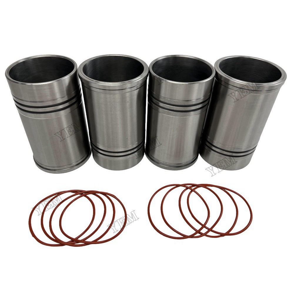 YEM Parts 4PCS For YUNNEI Cylinder liner with water stop ring YN38GBZ Engine Spare