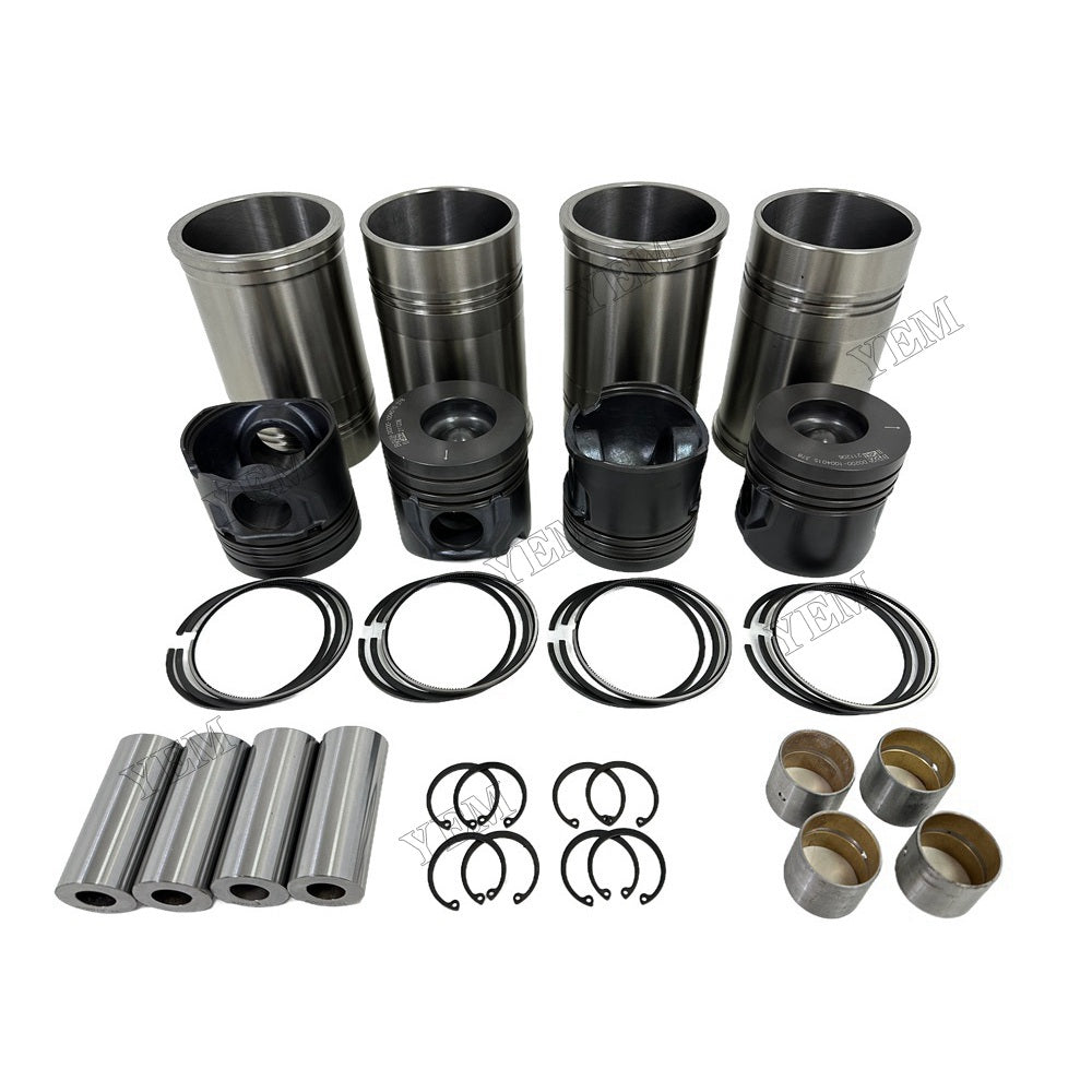 YEM Parts high quality YC4D130 Cylinder Liner Kit For Yuchai YC4D130 Engine For Yuchai