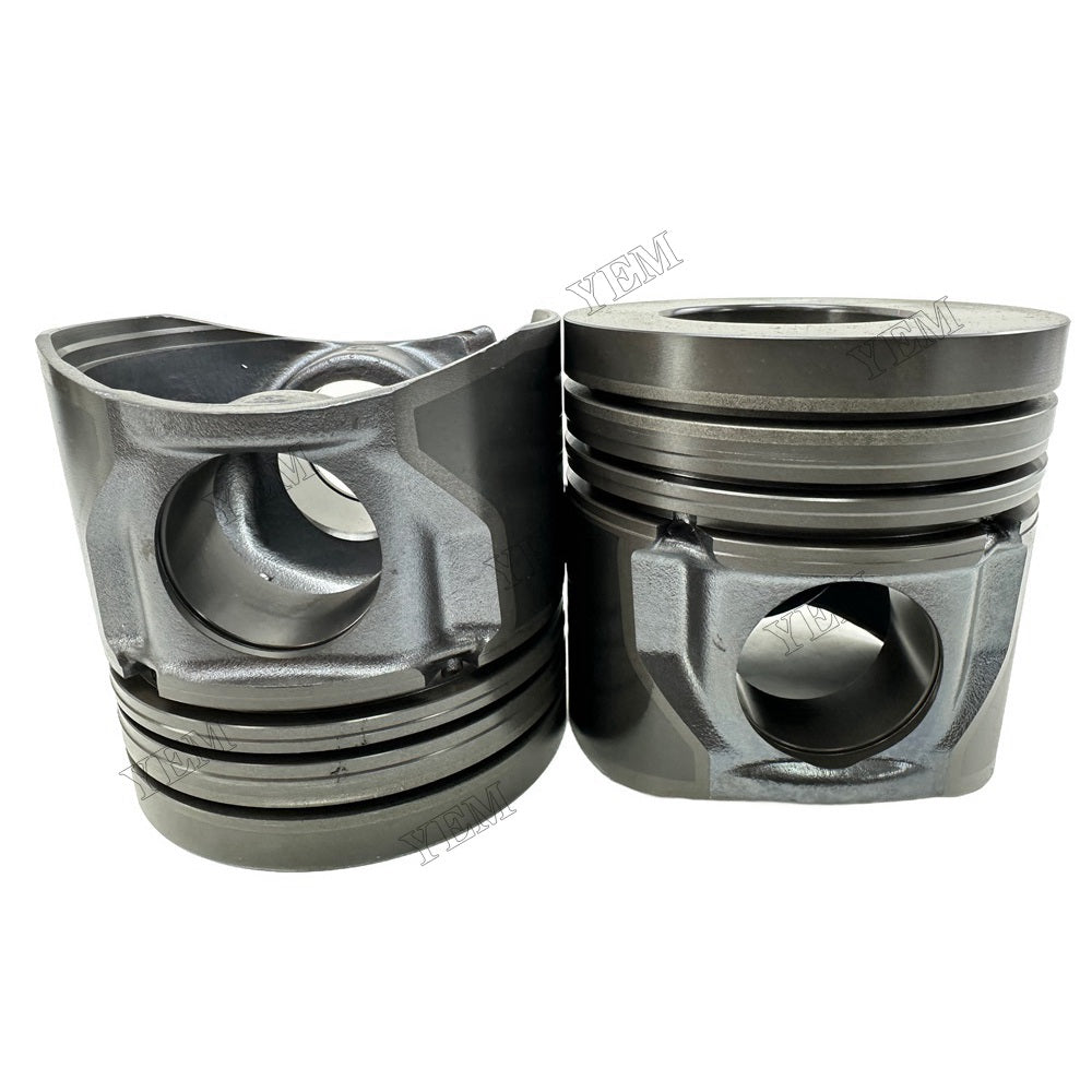 YEM Parts 4PCS For Yuchai Piston + pin clip YC4D130 Engine Spare Parts For Yuchai
