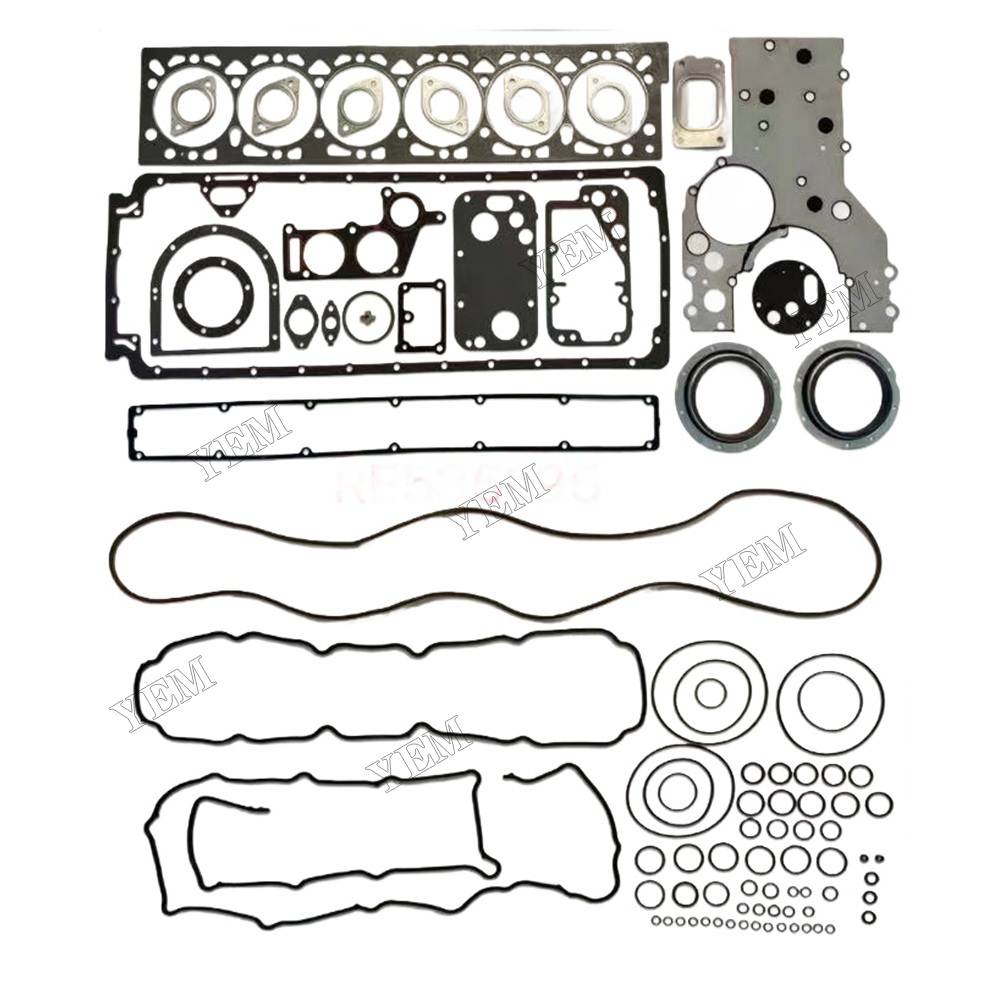 YEM Parts 6125 Full Gasket Kit RE635190 RE635195 For John Deere 6125 Excavator Engine For John Deere