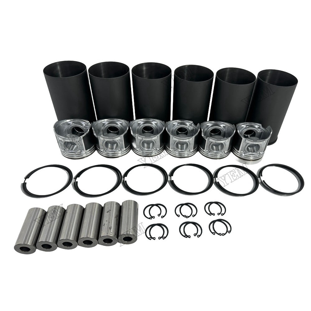 YEM Parts 6 PCS Cylinder Liner Kit For Hino W06D Engine Yale GDP 70 HC diesel forklift