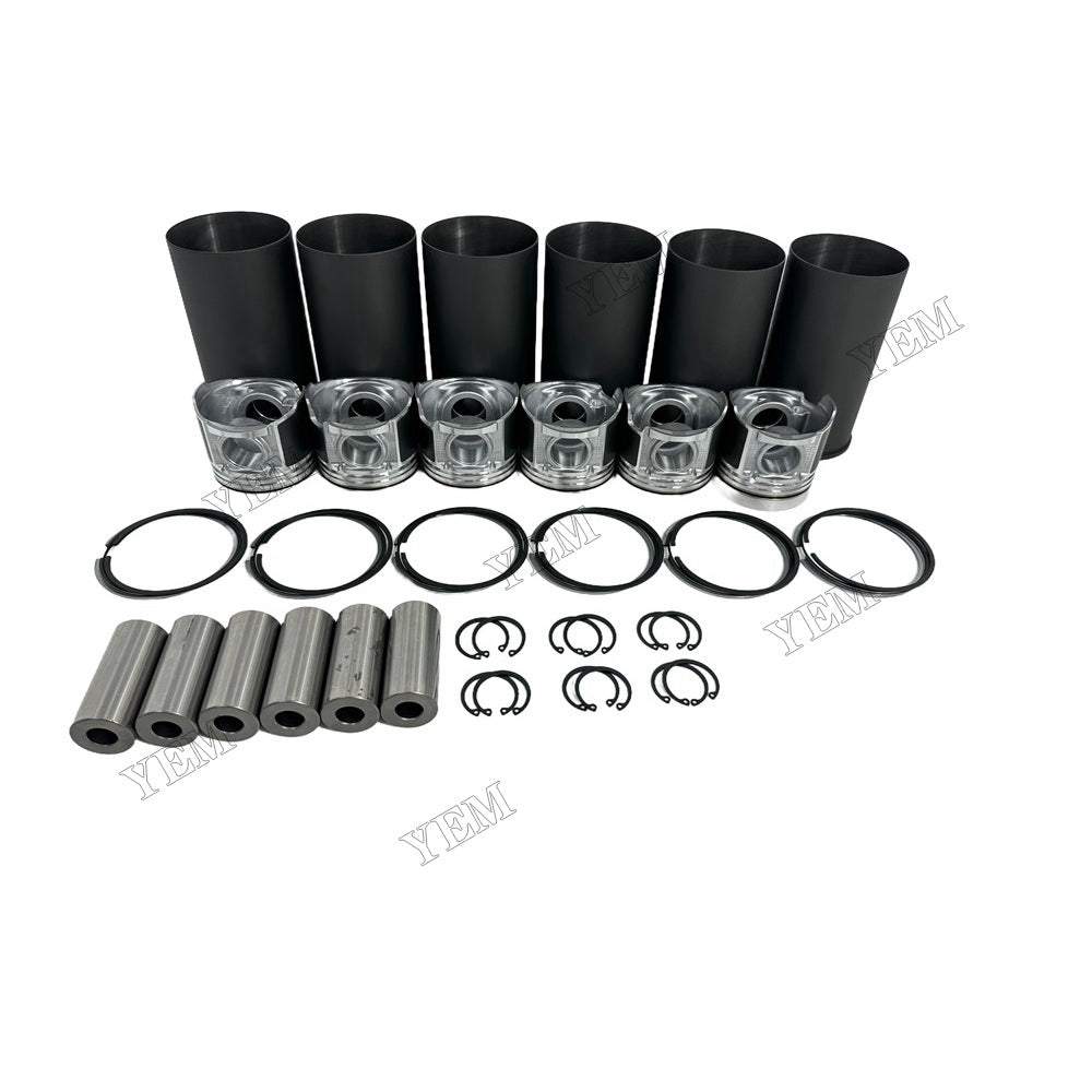 YEM Parts 6 PCS Cylinder Liner Kit For Hino W06D Engine Yale GDP 70 HC diesel forklift For Hino