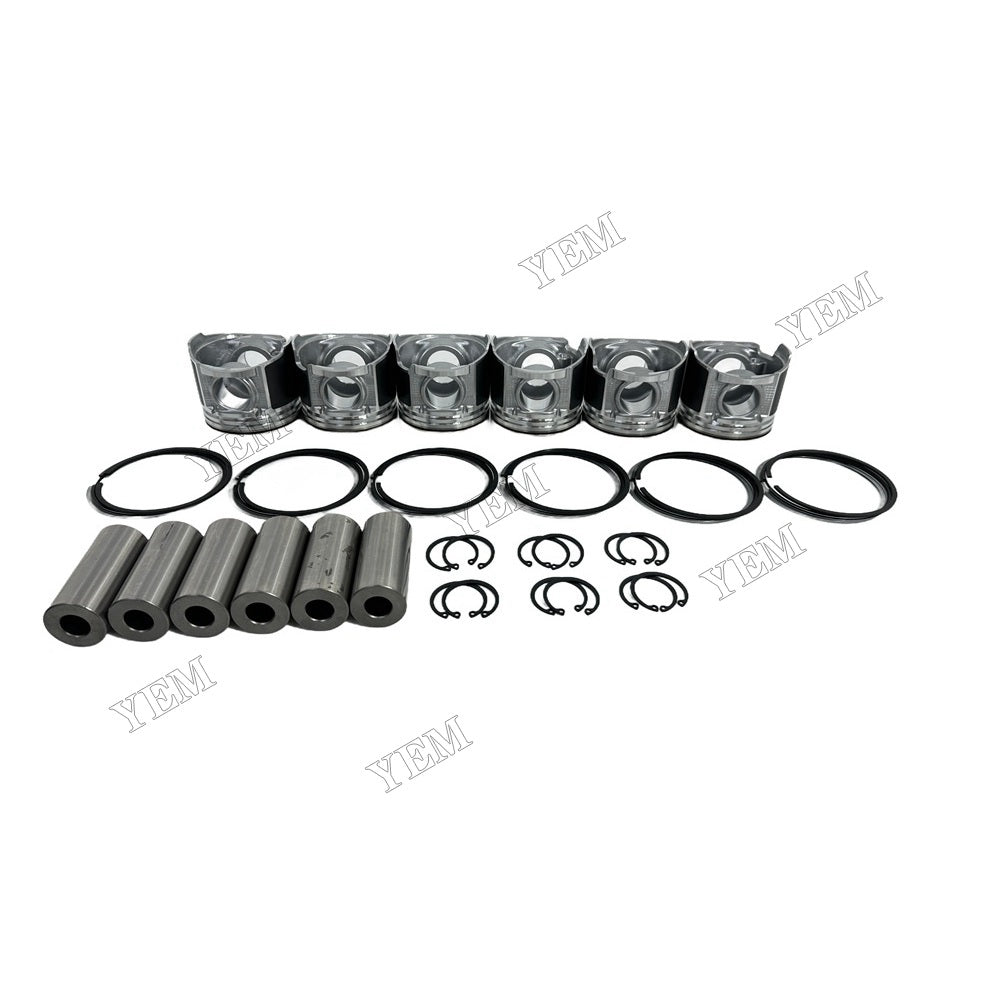 YEM Parts Piston With Rings Kit STD For Hino Engine W06D Jungheinrich DFG 63 forklift For Hino