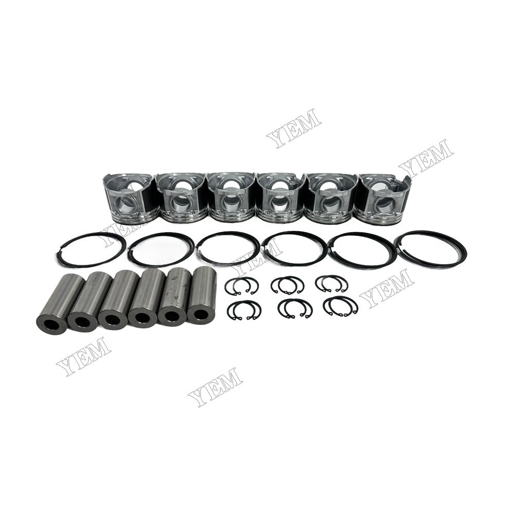 YEM Parts Piston With Rings Kit STD For Hino Engine W06D Jungheinrich DFG 63 forklift For Hino