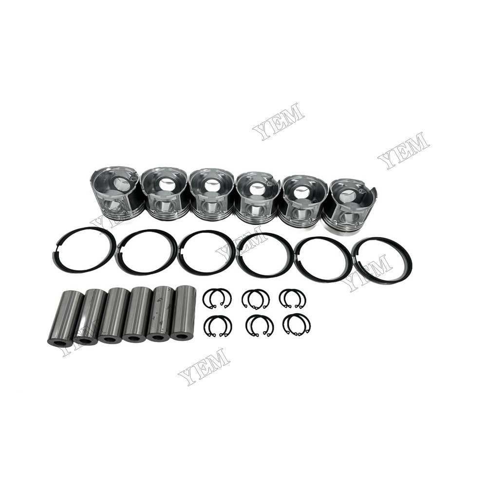 YEM Parts Piston With Rings Kit STD For Hino Engine W06D Jungheinrich DFG 63 forklift For Hino