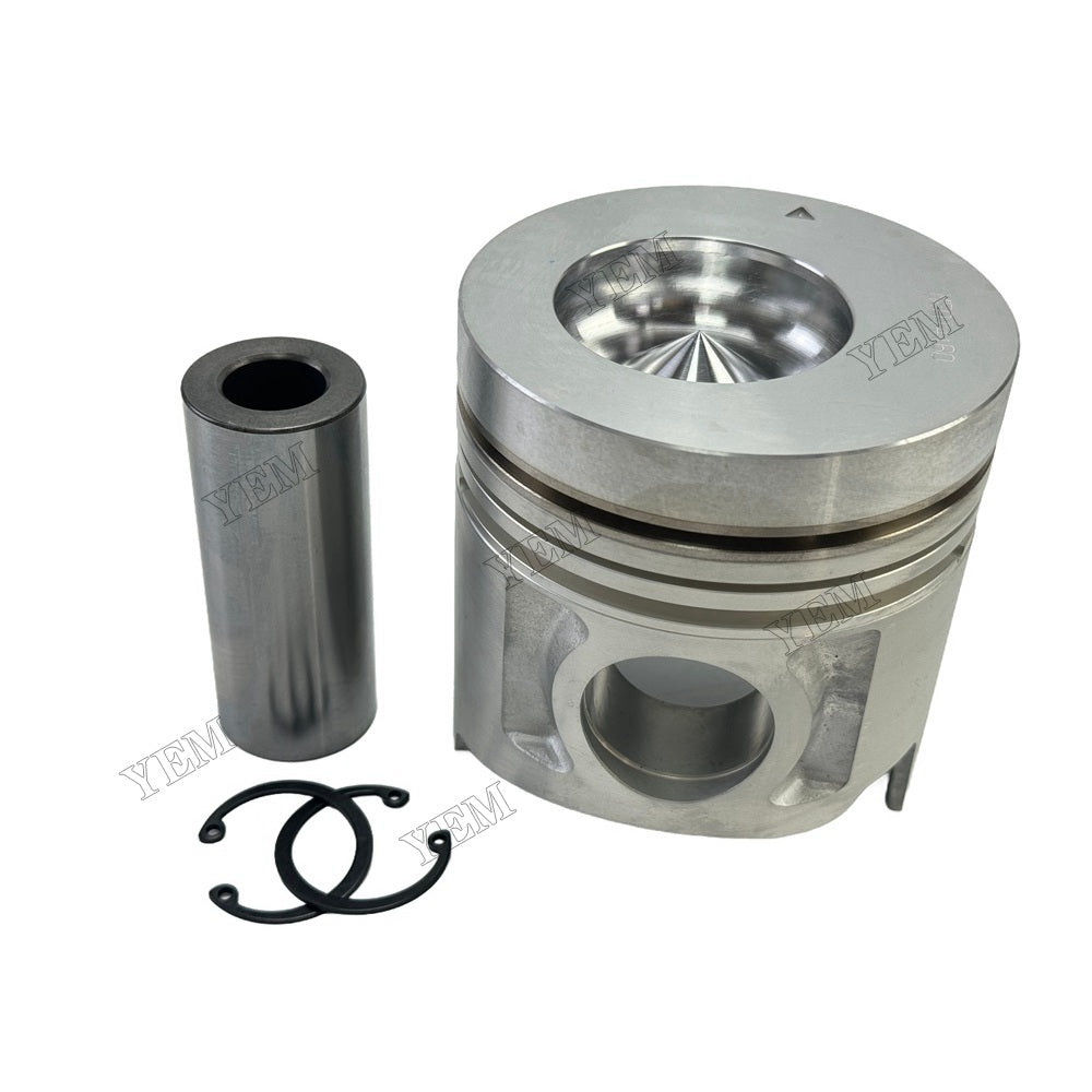 YEM Parts 4 PCS ME014160 Piston + Pin Clip For Mitsubishi 4D34 Engine Forklift For Mitsubishi