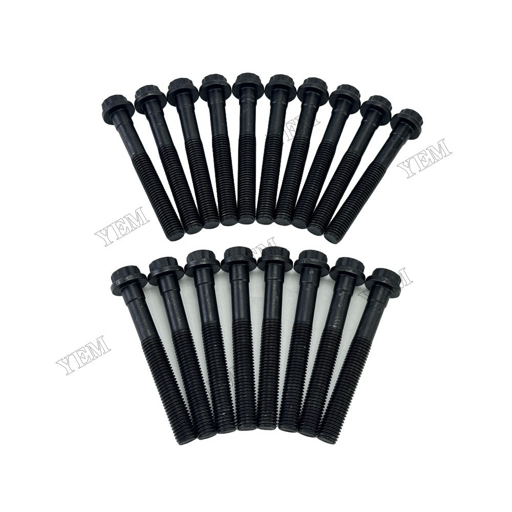 YEM Parts 18 PC Cylinder Head Bolt Set For Mitsubishi 4M50 Engine Industrial Engine