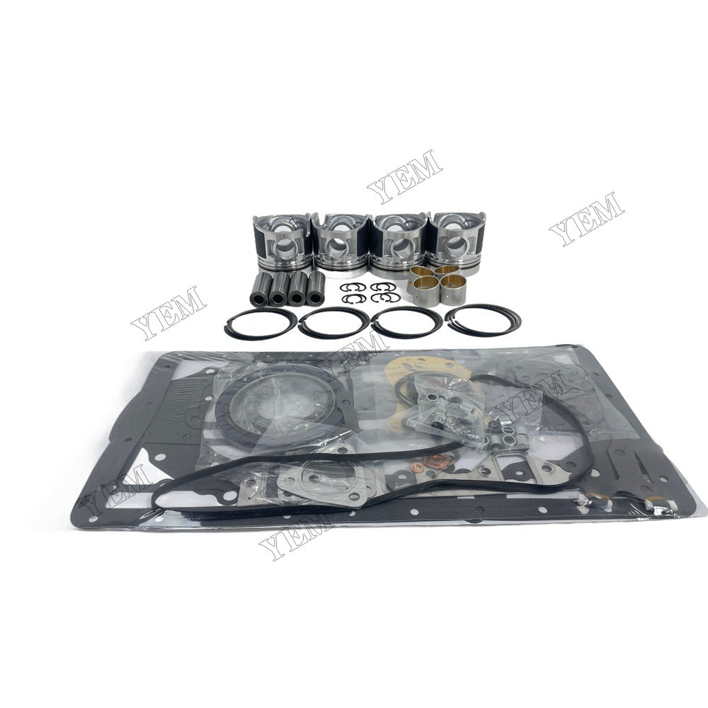YEM Parts 4 PCS Piston Piston Ring Assembly Overhaul Kit For Mitsubishi D04F Engine For Mitsubishi