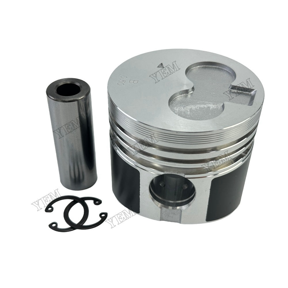 YEM Parts 4PCS Piston + Pin Clip IDI +0.5mm For Mitsubishi K4F Engine excavator For Mitsubishi