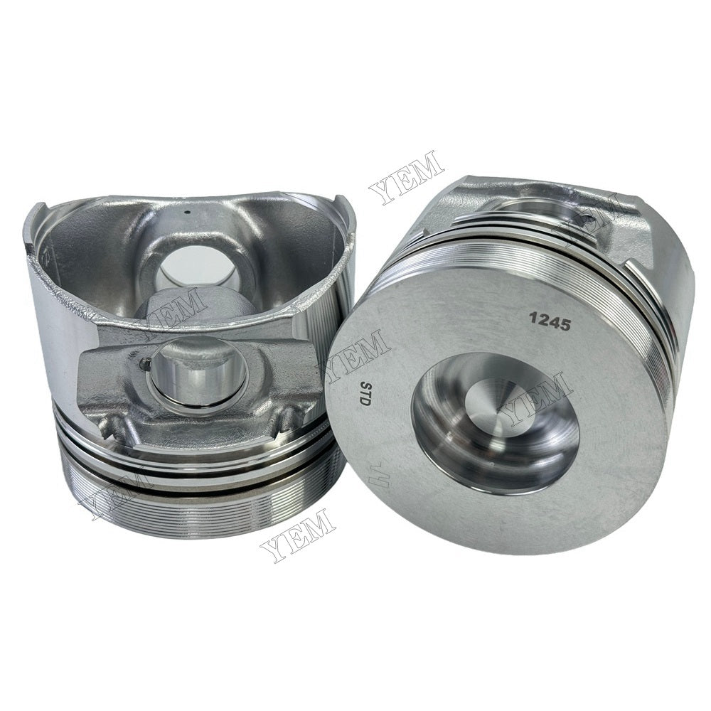 YEM Parts 4 PCS 04280571 Piston + Pin Clip For Deutz BF4M2011 Engine Terex TC 75 excavator For Deutz