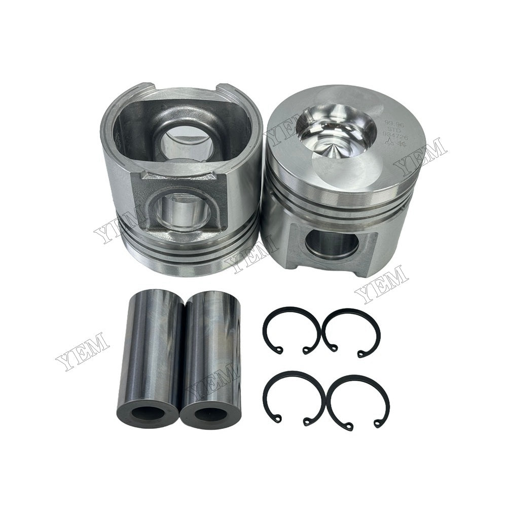 YEM Parts 2 PCS 04158997 04152197 Piston + Pin Clip For Deutz F2L511 Engine