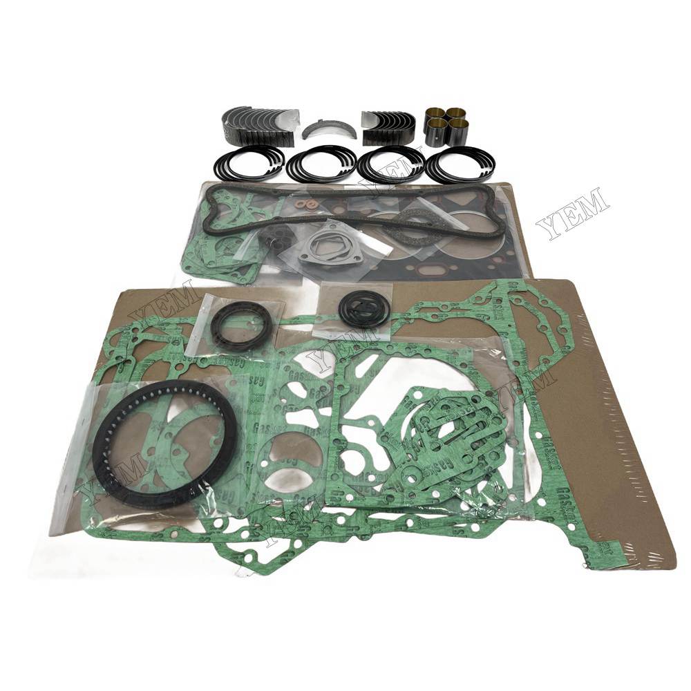 YEM Parts 4 PCS Piston Ring Overhaul Kit with Thrust Washers For Perkins 4.248 Engine
