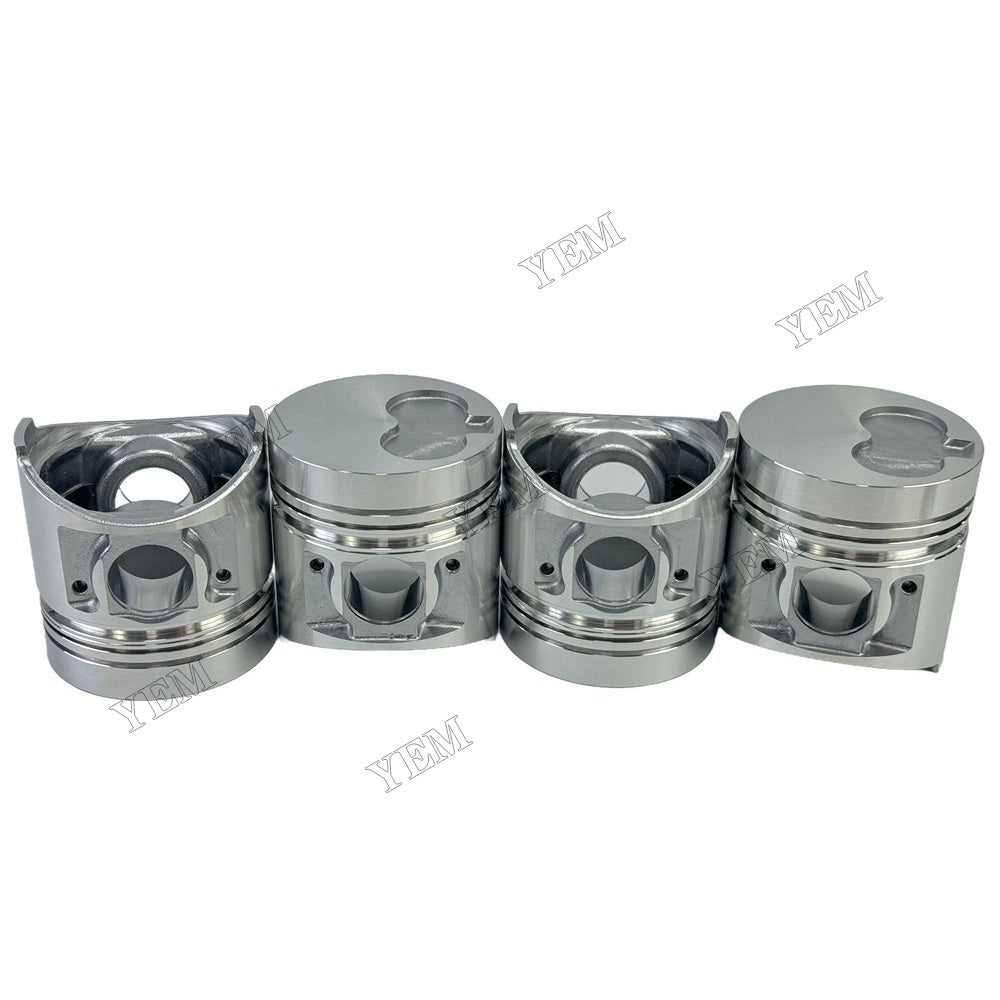 YEM Parts 4 PCS Piston + Pin Clip +0.5mm For Shibaura N844 Engine ST450 ST460 Tractor For Shibaura