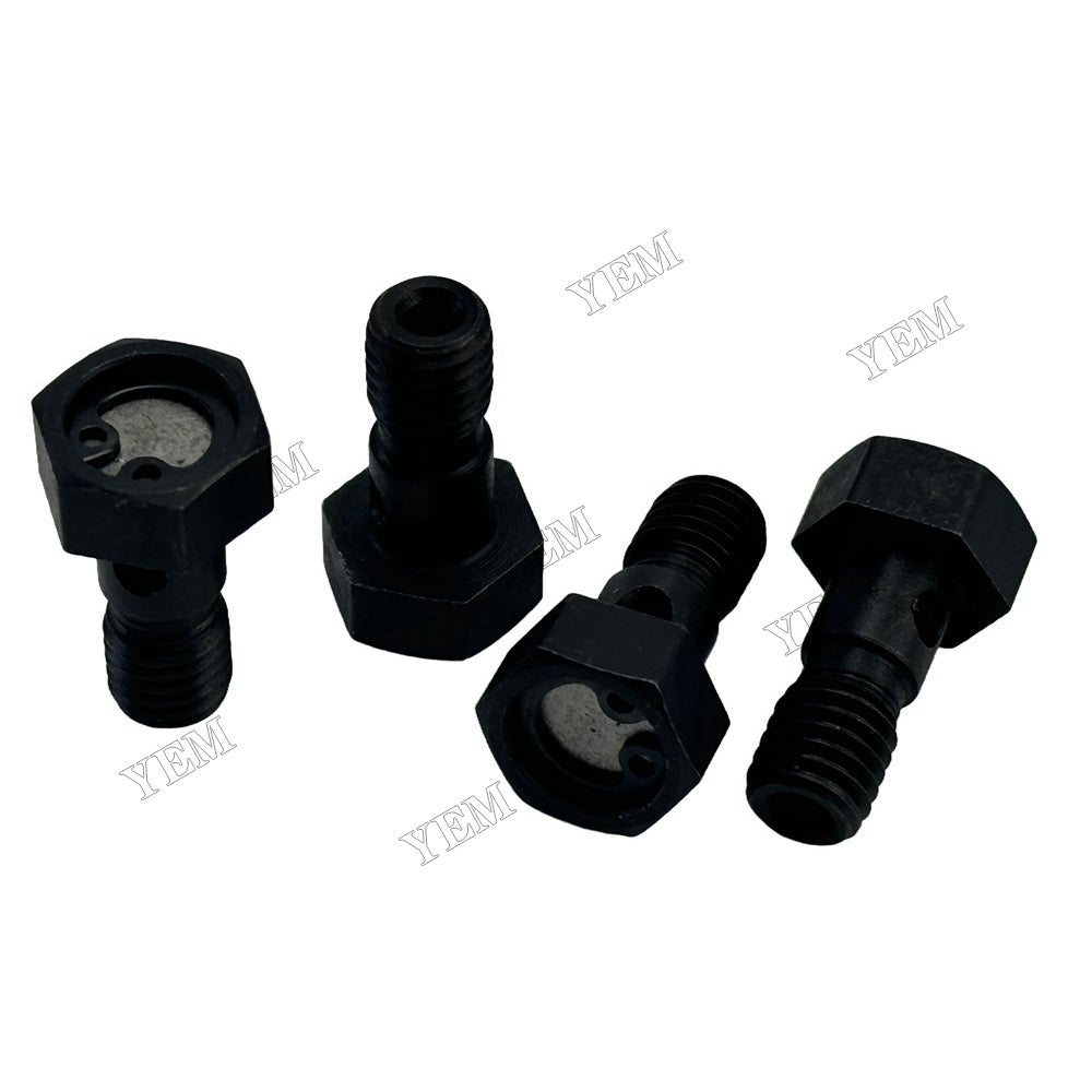 YEM Parts 4 PCS Engine Oil Cooler Nozzle Bolt For Yanmar 4TNV94 Engine AF650 tractor