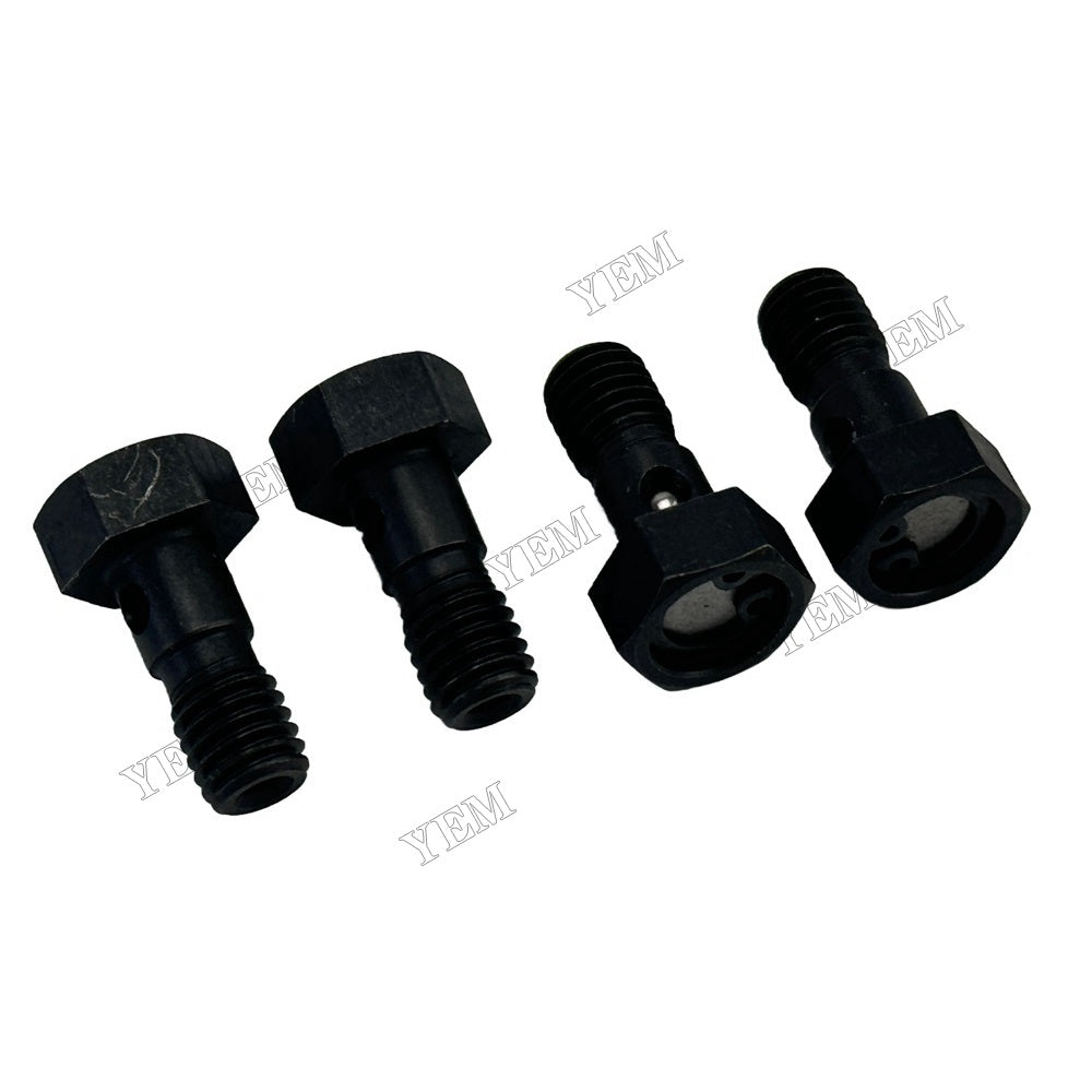 YEM Parts 4 PCS Engine Oil Cooler Nozzle Bolt For Yanmar 4TNV94 Engine AF650 tractor For Yanmar