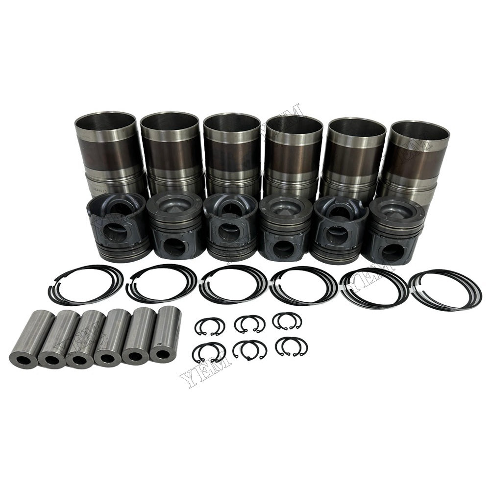 YEM Parts 6 PCS Cylinder Liner Kit For Cummins QSL9.3 Engine Diesel Engine Spare Parts