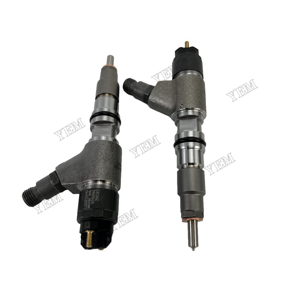 YEM Parts 6 PCS 0445120371 3969626 Injector For Caterpillar C7.1 Engine M322 excavator For Caterpillar