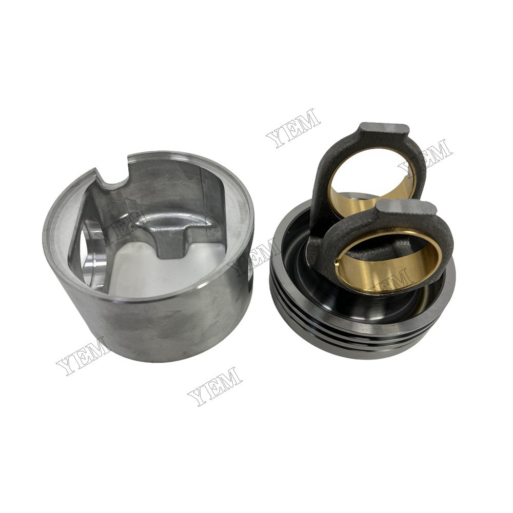 YEM Parts 6 PCS Piston + Pin Clip For Caterpillar C9 Engine Excavator Engine Spare Parts For Caterpillar