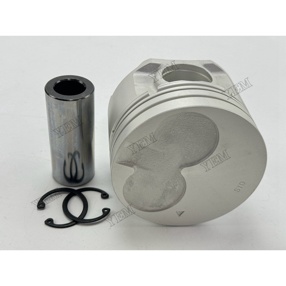 YEM Parts 4 pcs Piston with Pin and Circlips STD 12010-2S605 for Nissan QD32 Engine For Nissan