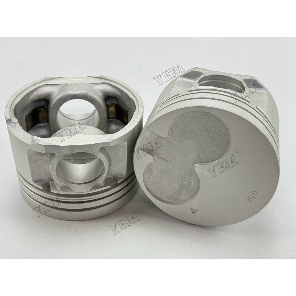 YEM Parts 4 pcs Piston with Pin and Circlips STD 12010-2S605 for Nissan QD32 Engine For Nissan